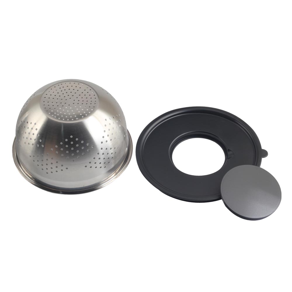 Stainless Steel Colander With 3 Different Grater — 3