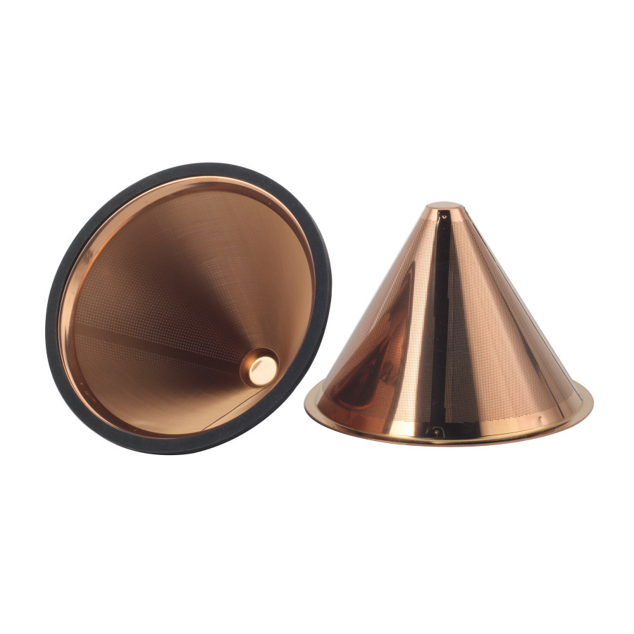 Reusable Drip Coffee Filter, Paperless Permanent Drip Cone Coffee Filter — 5