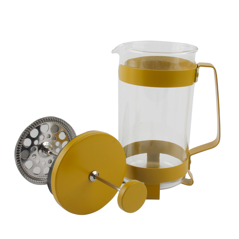 Bpa-Free Brewed Tea Pot Coffee Plunger, Heat Resistant Thickness Borosilicate French Press — product information