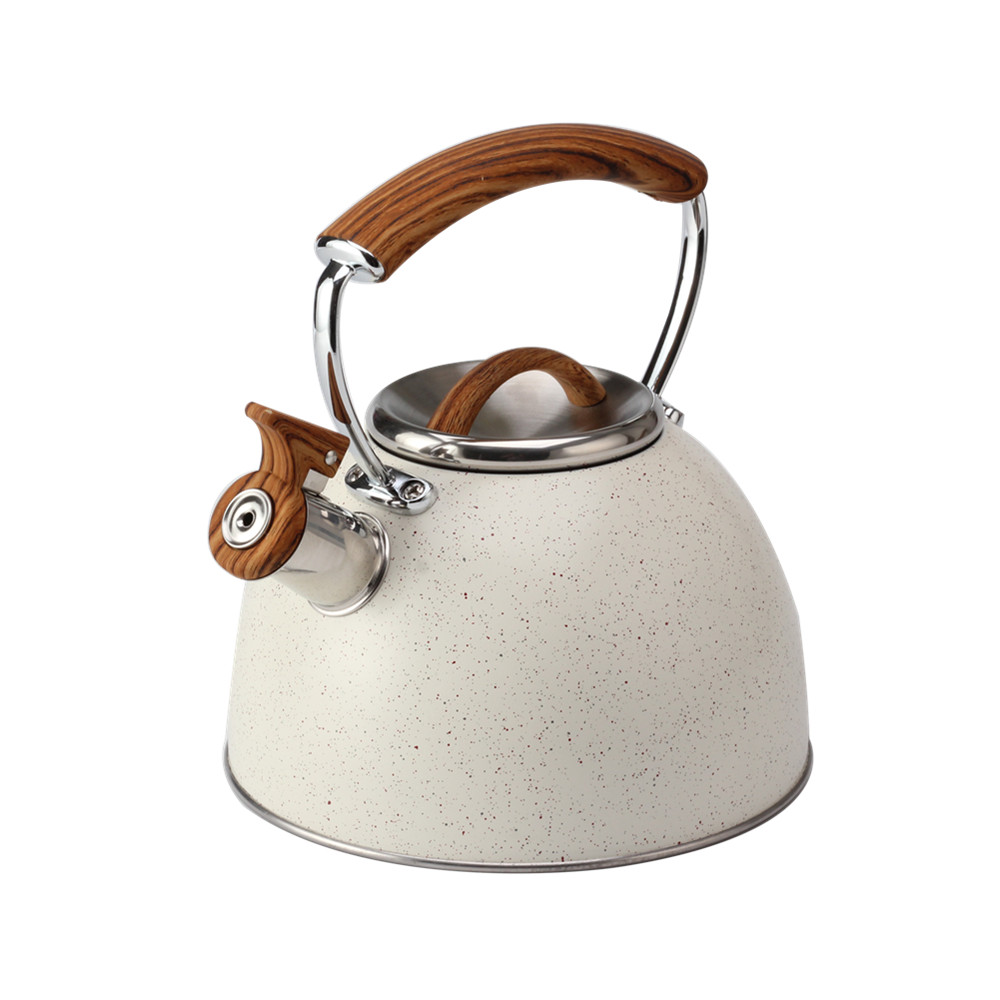 Whistling Kettle With Wood Grain Handle — 2