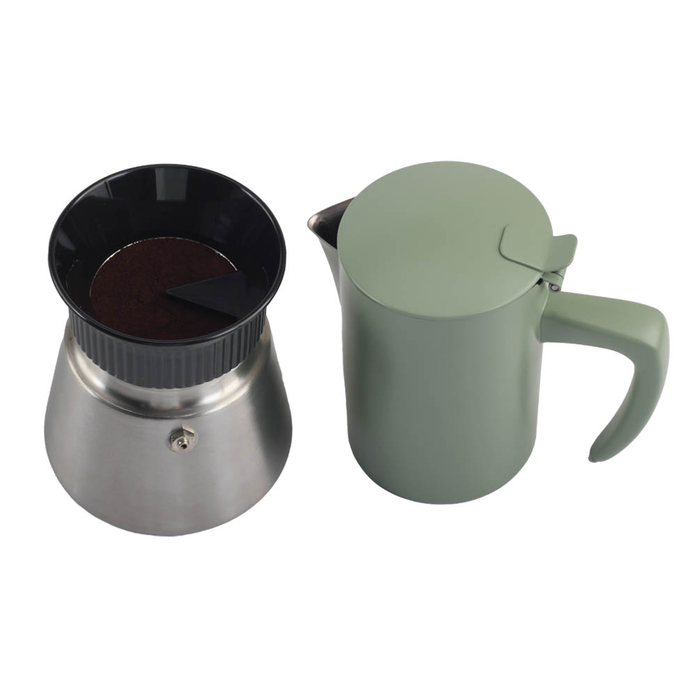 Moka Pot Dosing Funnel, Plastic Powder Receiver And Distribution Tool — product information