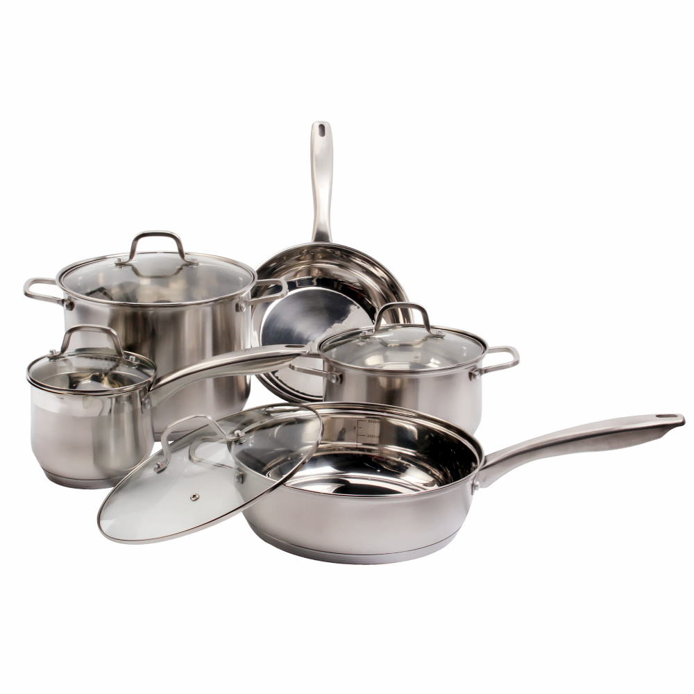 9pcs Stainless Steel Cookware Sets — product information