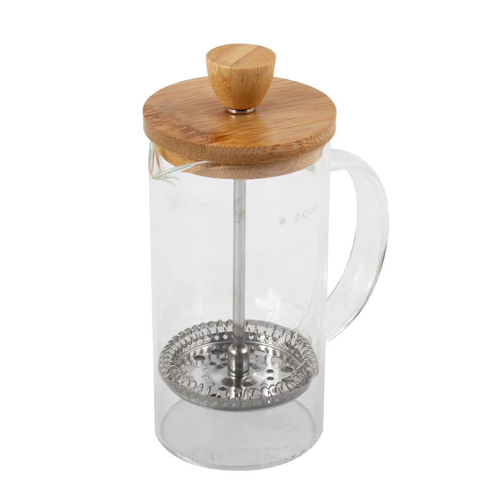 Borosilicate Glass Coffee Maker With Bamboo Lid — 3
