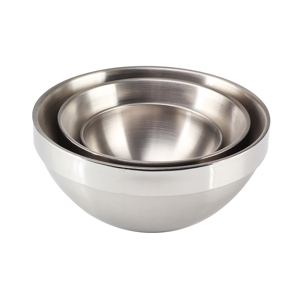 Double Wall Insulated Bowl, Metal Mixing Bowls — 2