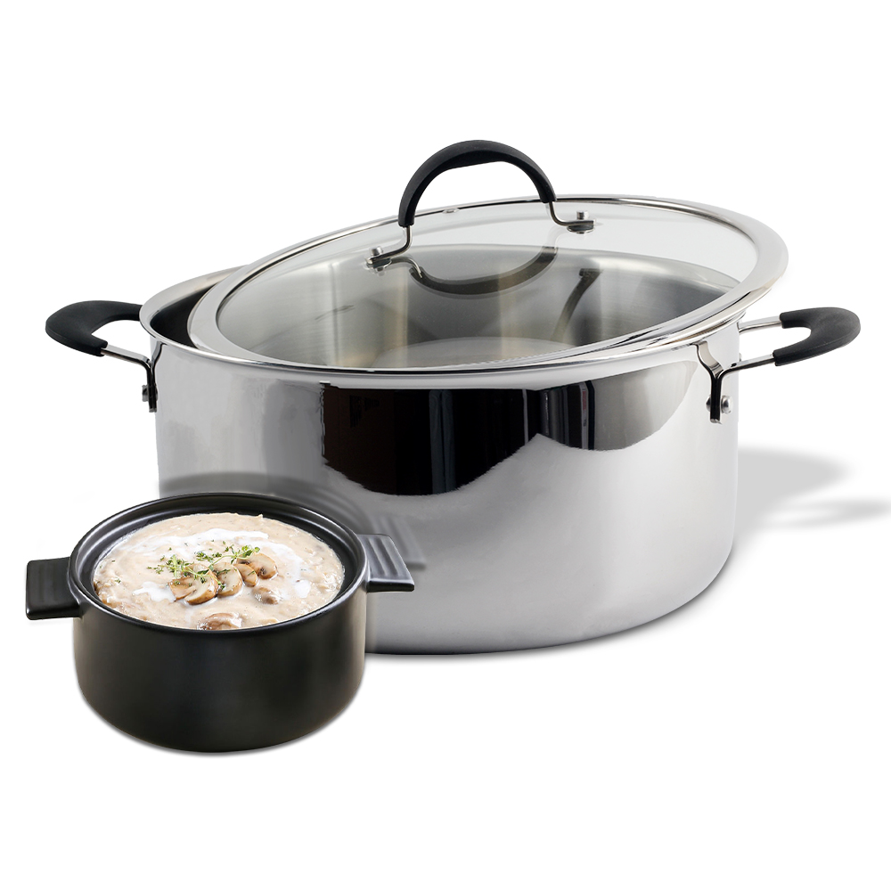 3 Ply Whole Clad Stainless Steel Stock Pot — 5