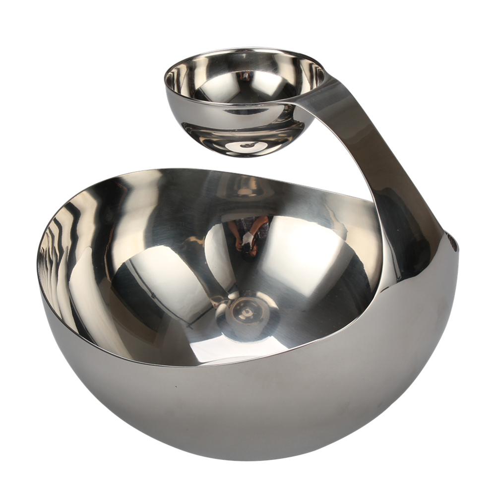 2 Tiers Salad Chips Fruits Appetizers Serving Platters Tray Dishes for Family Dinner/Party/Buffet — product information