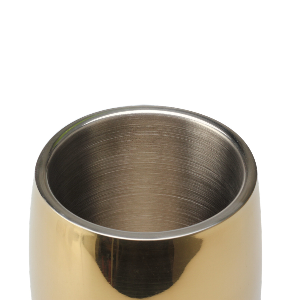 Stainless Steel Ice Bucket, Barware, for Wine, Gold Color — product information