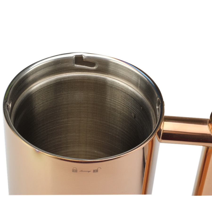 Stainless Steel Manual Coffee Makers for Home, Office Or Camping，Copper — 3