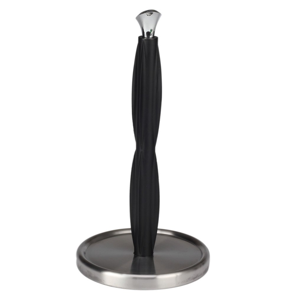 Heavy Weighted Stainless Steel Toilet Paper Roll Holder Storage Stand — 4