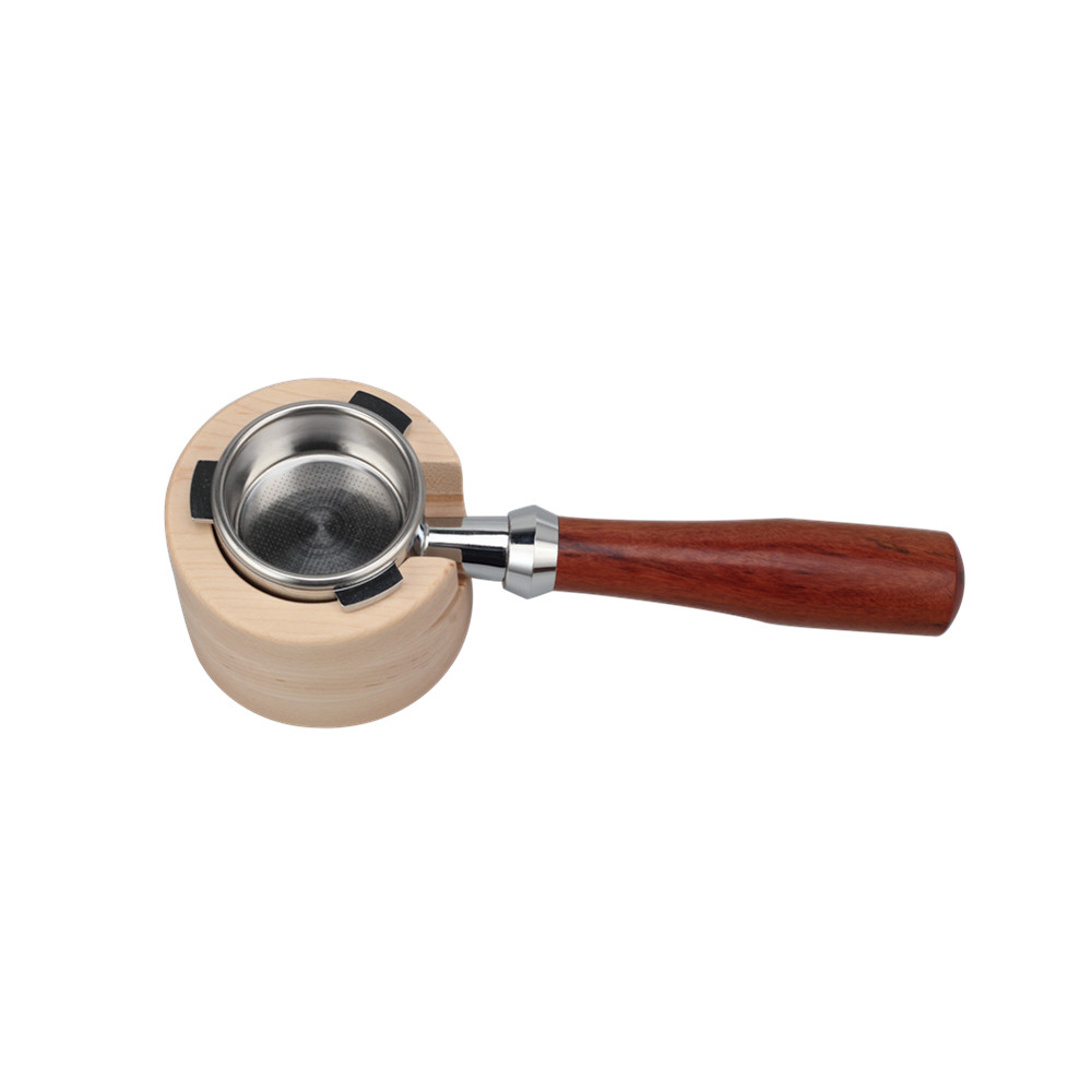 Coffee Tamping Station Wood Coffee Portafilter Tamping Stand — product information