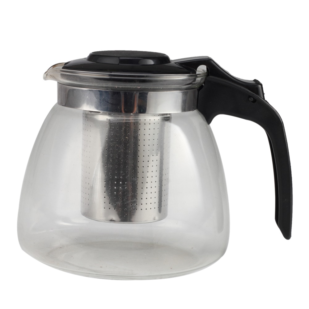 Tea Pot With Removable Stainless Steel Infuser, Plastic Handle — product information