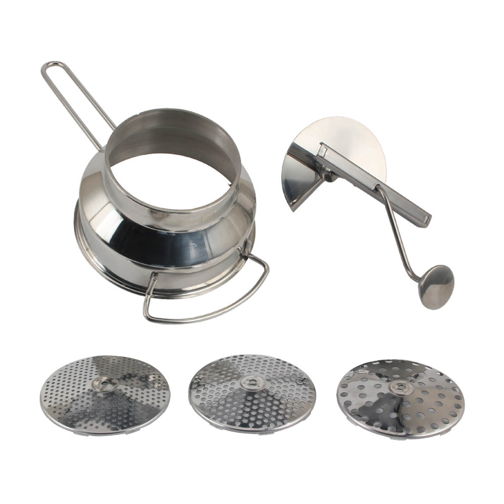 Stainless Steel Home Vegetable Mill Food Strainer With Different Slices — product information