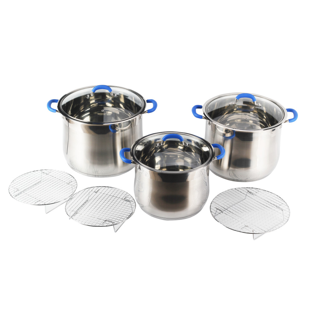 Stainless Stock Pot With Silicone Handle — product information