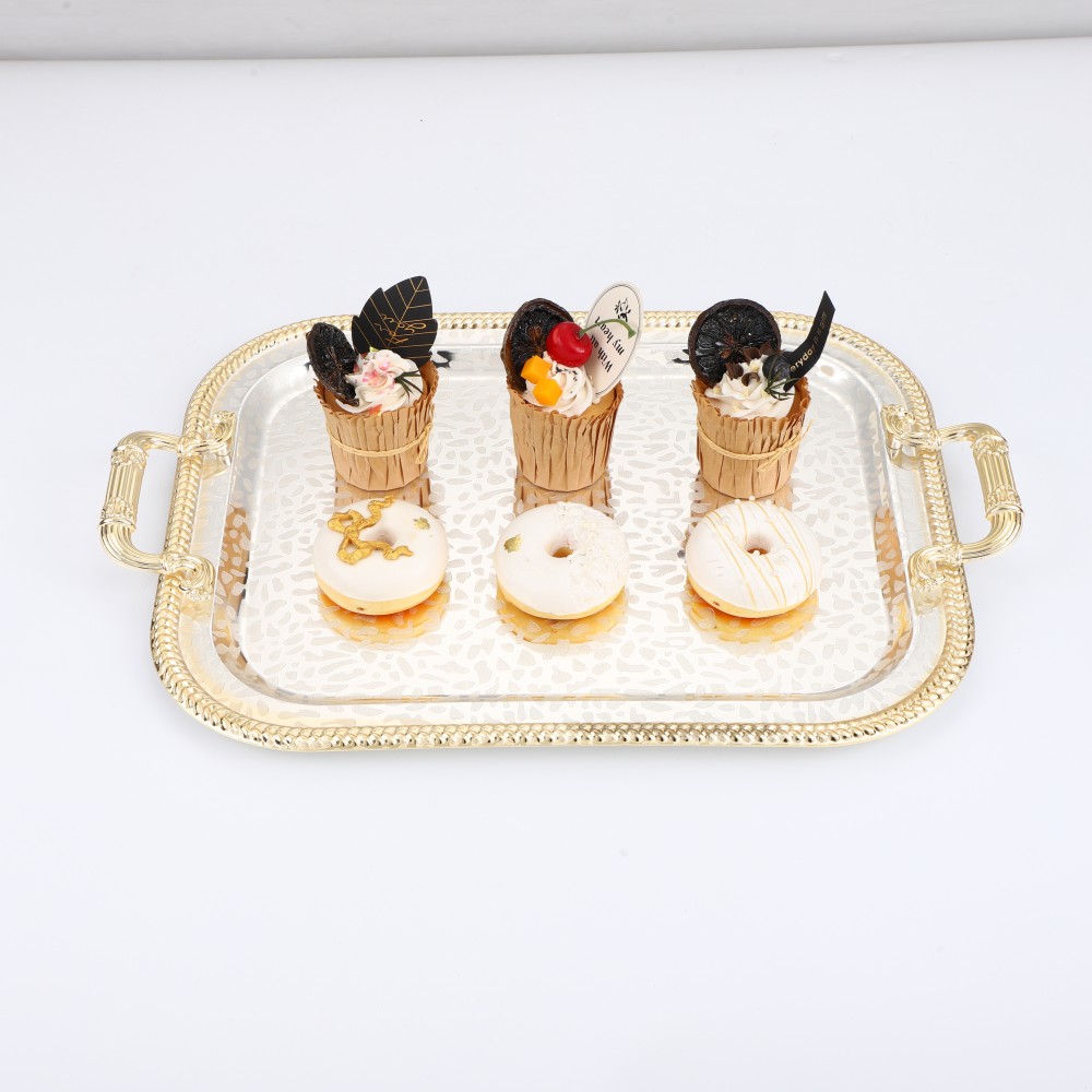 Coffee Tea Serving Rectangular Tray — 4