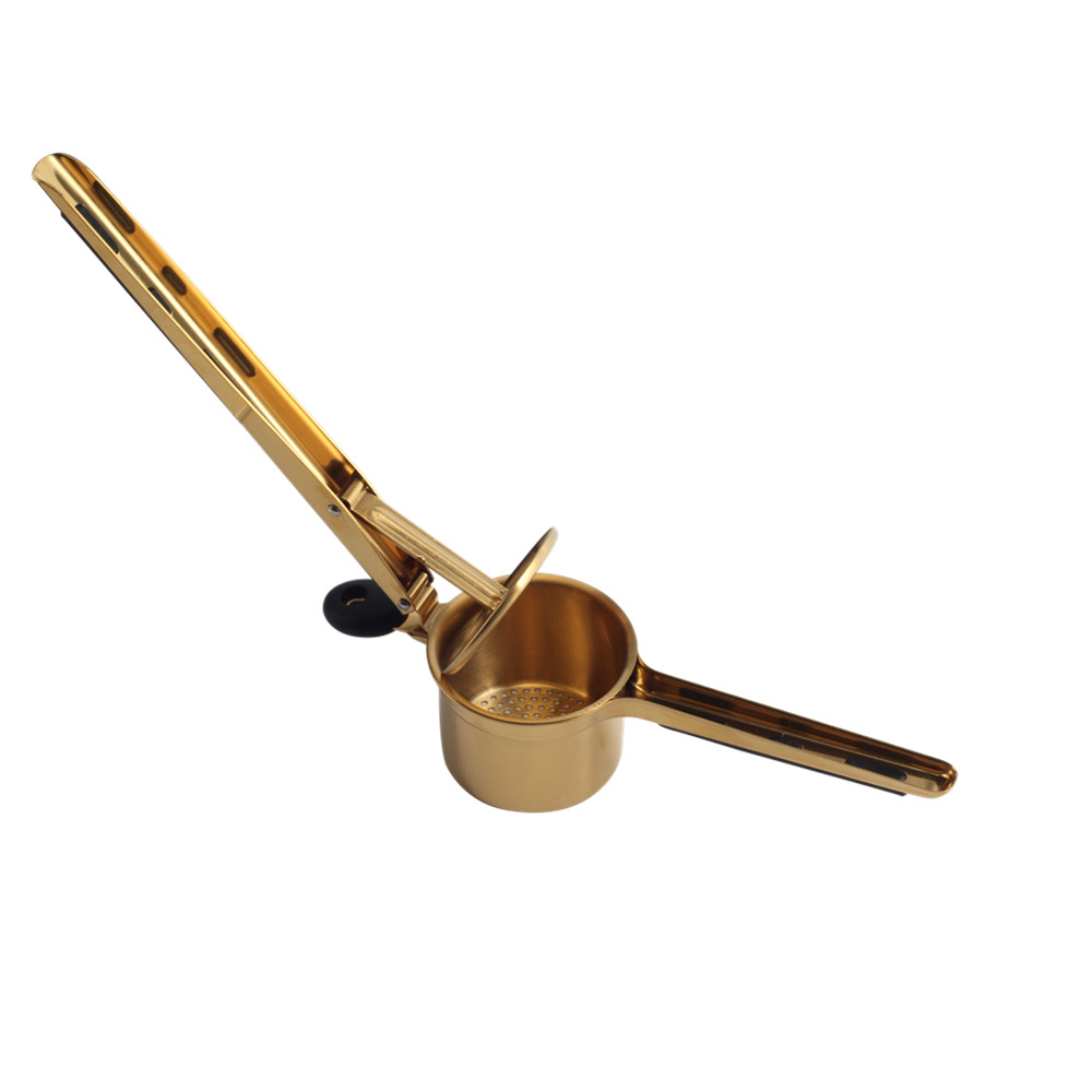Potato Ricer Made Of Stainless Steel, Gold Color — 3
