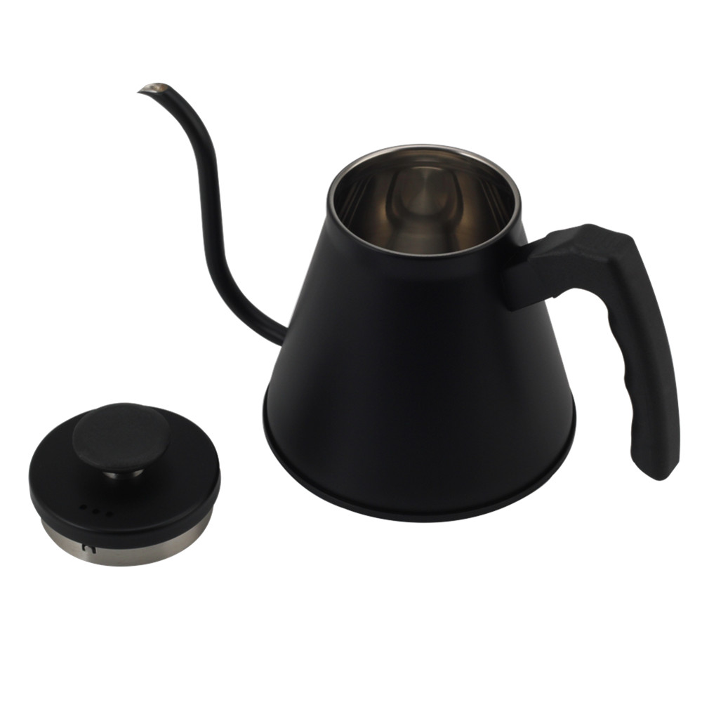 Large Capacity Goose Neck Kettle Pot, Pour Over Coffee Kettle With Lid — 3