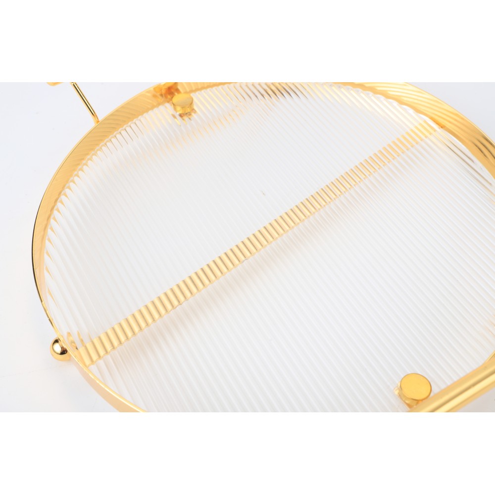 Acrylic Serving Tray With Handles — 5