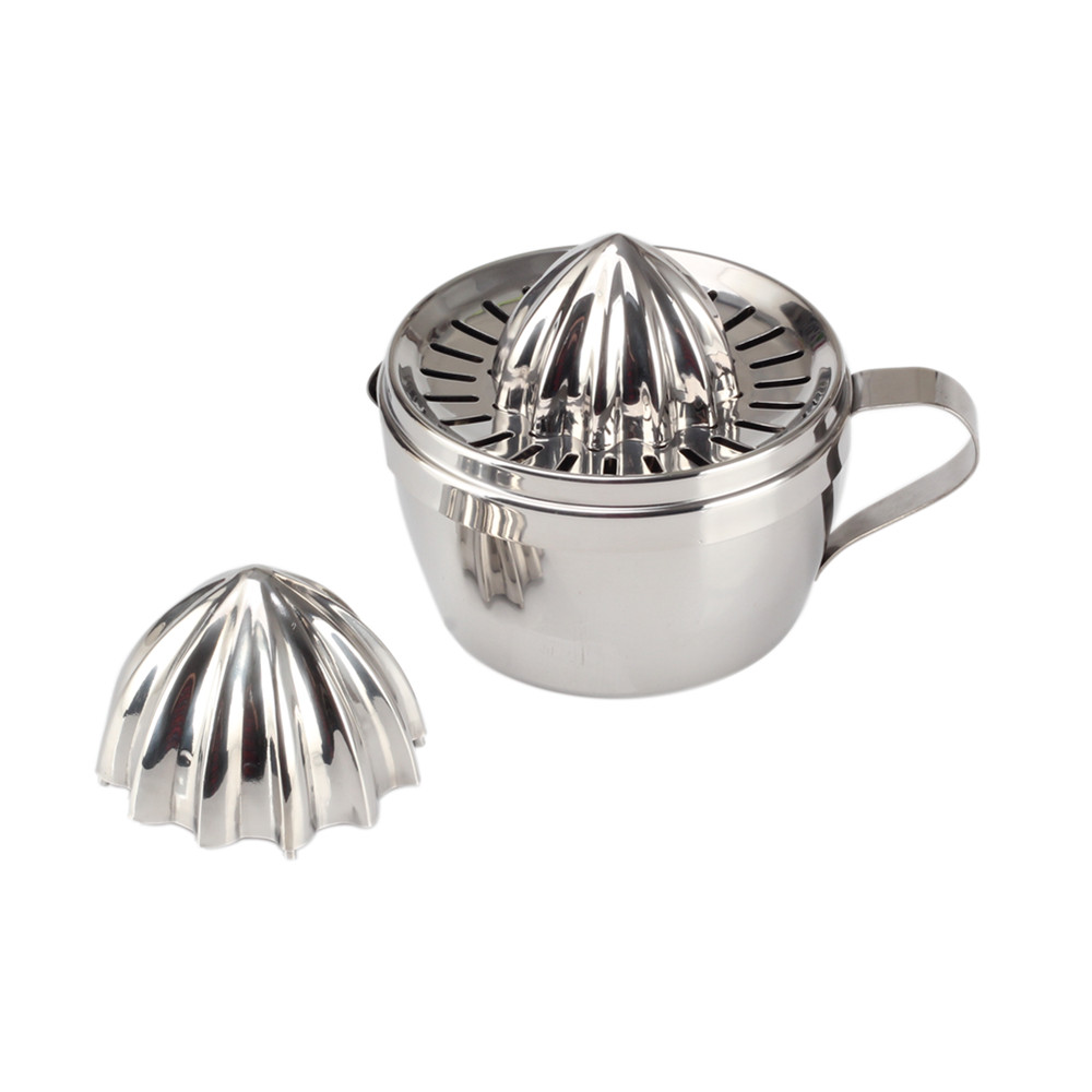 Lemon Citrus Juicer With Container, Stainless Steel Lemon Juice Maker — 7