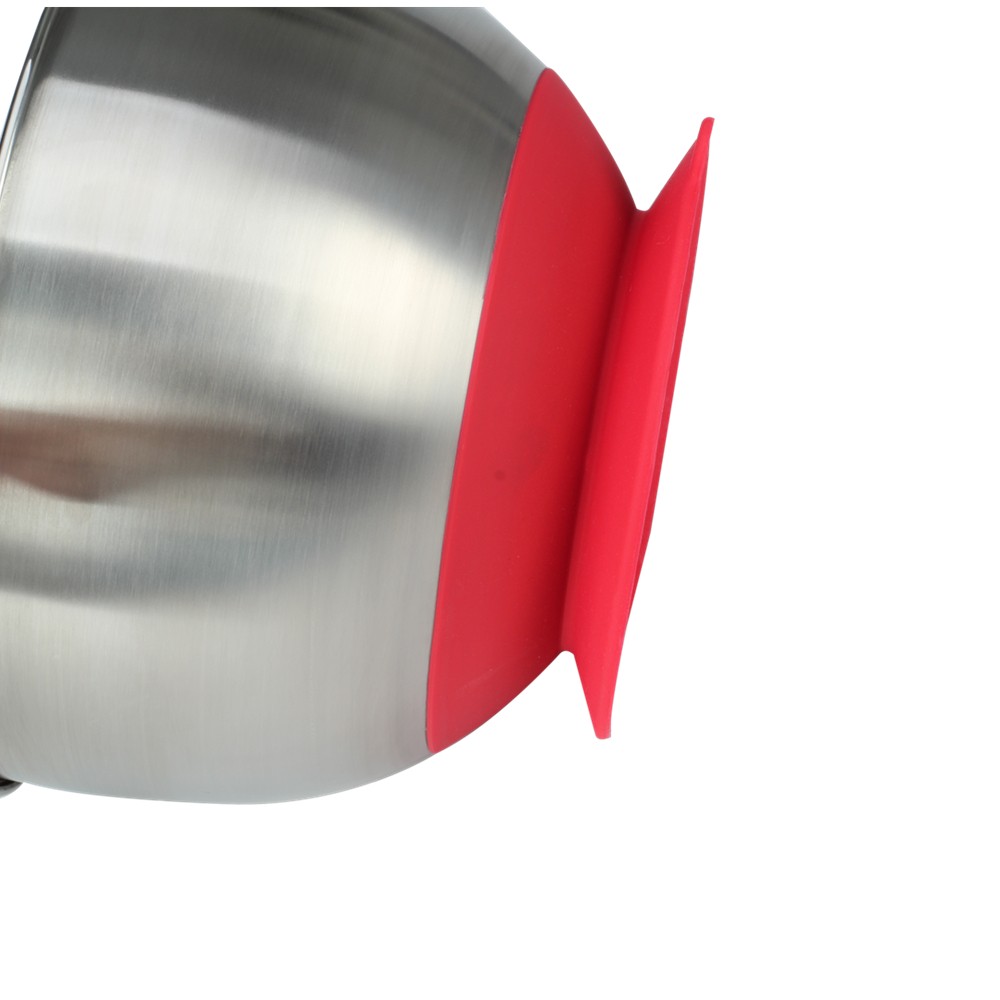Stainless Steel Mixing Bowl With Suction Cup Silicone Bottom — product information