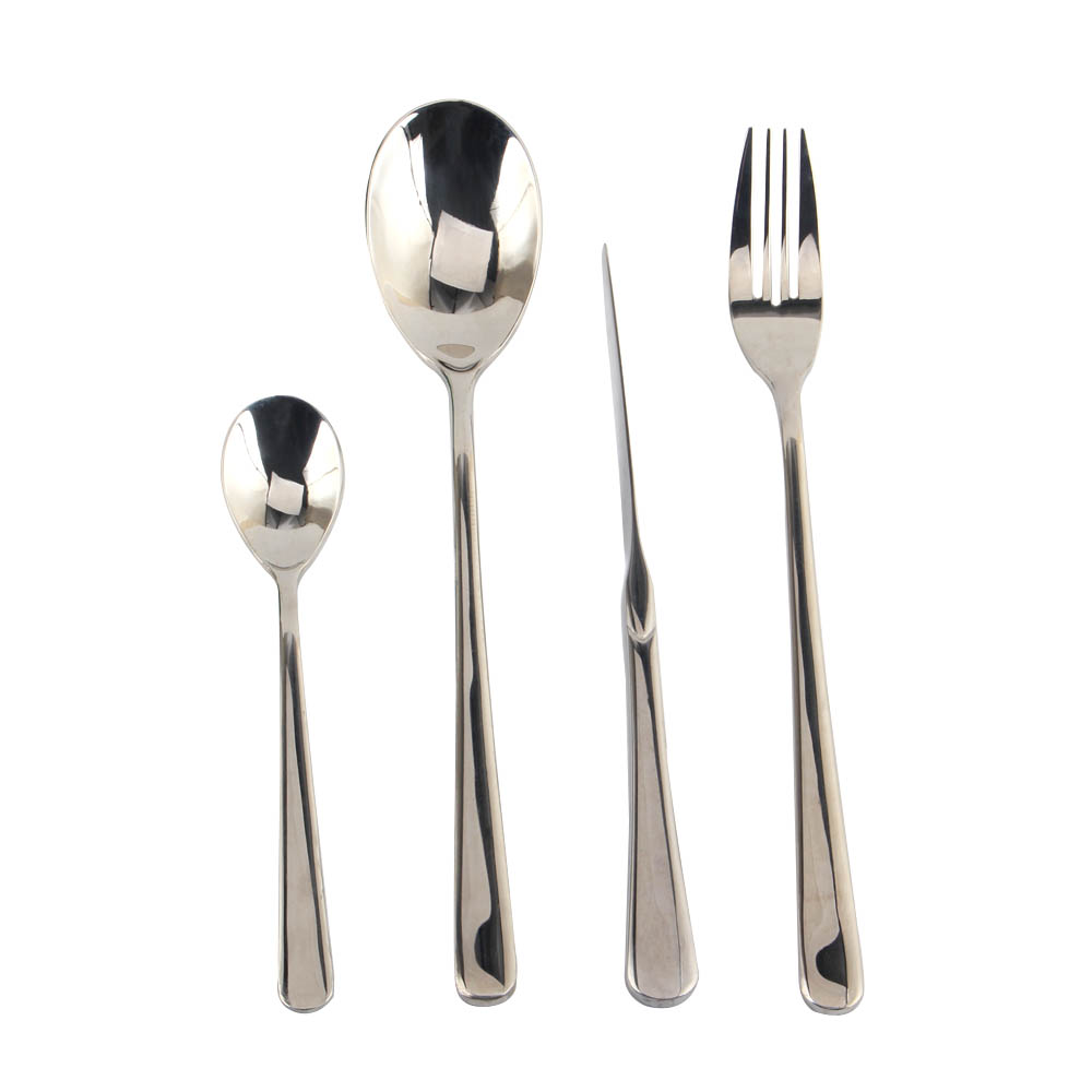 Stainless Steel Silverware Set  Include Forks Spoons Knives, Mirror Polished Tableware Set — 7