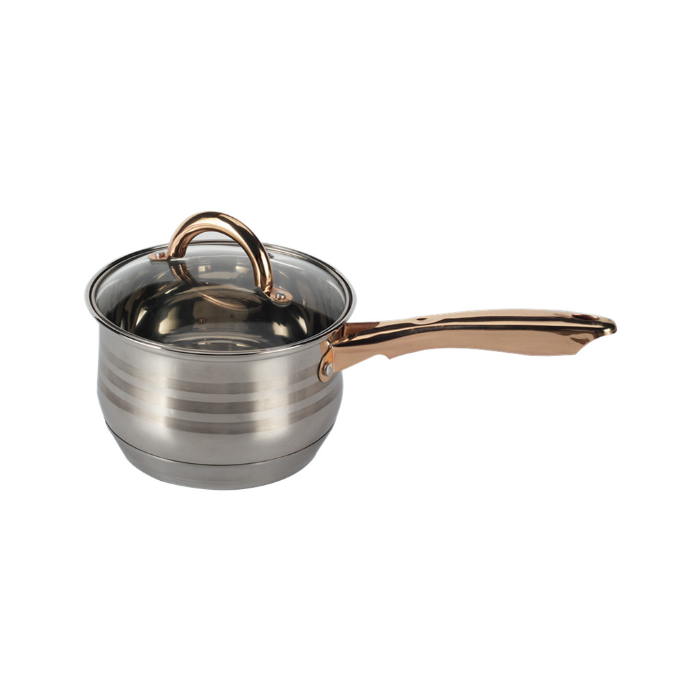 12pcs Stainless Steel Cookware Set Golden Handle — 3