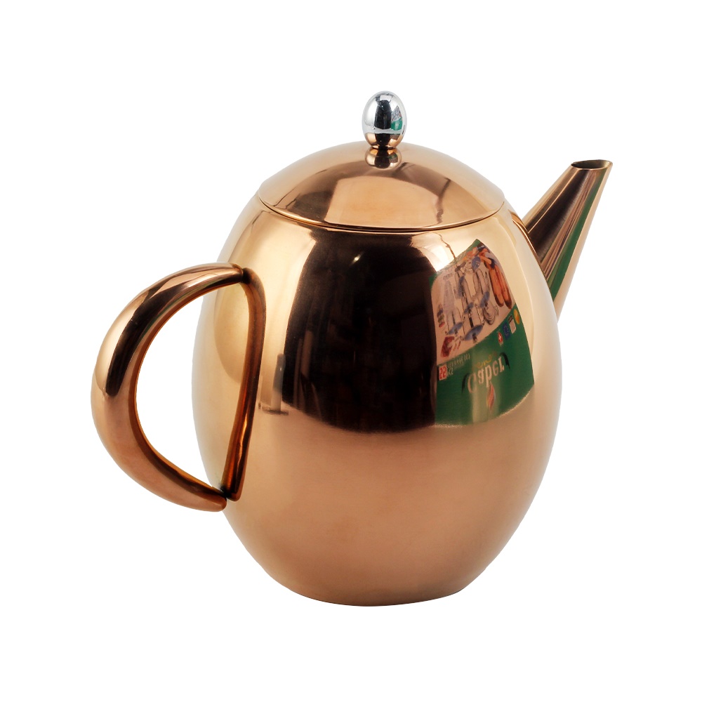 Double Walled Stainless Steel Teapot Coffee Pot — 3