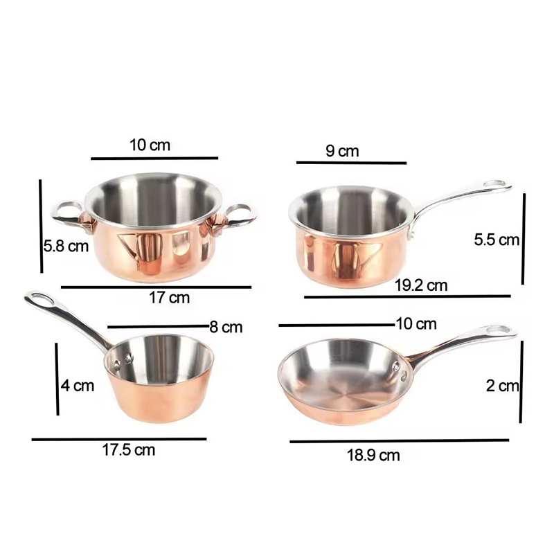 Mini Stainless Steel Cookware Set — 5