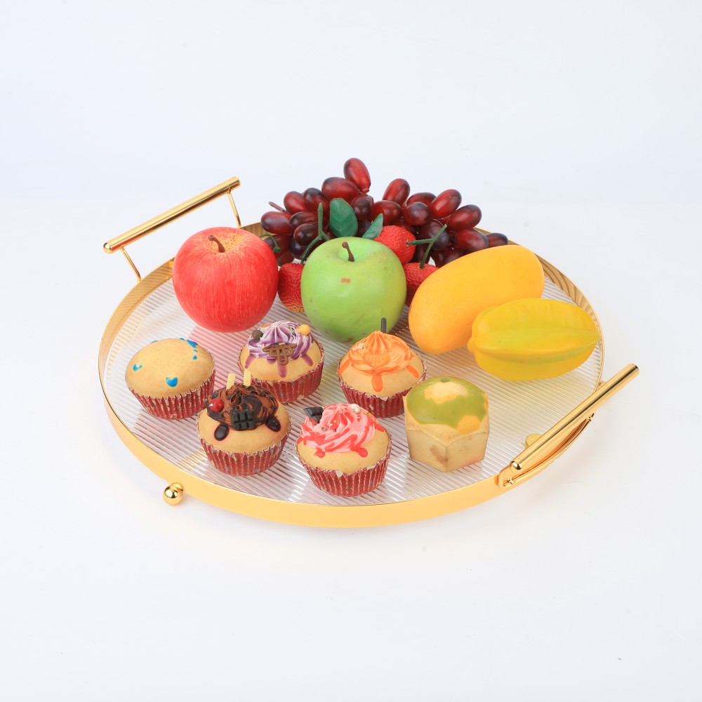 Acrylic Serving Tray With Handles — 6