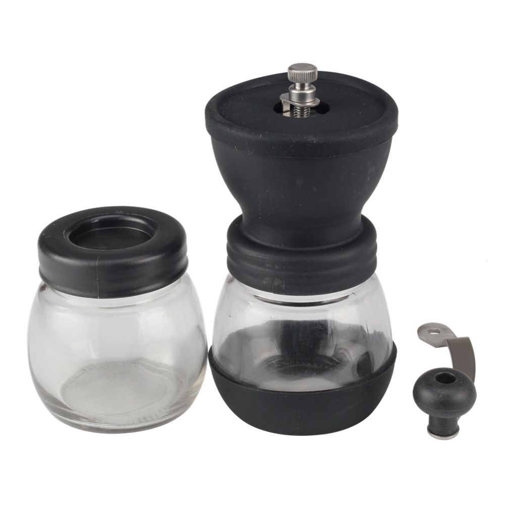 Manual Coffee Bean Grinder With 2 Glass Jars — product information