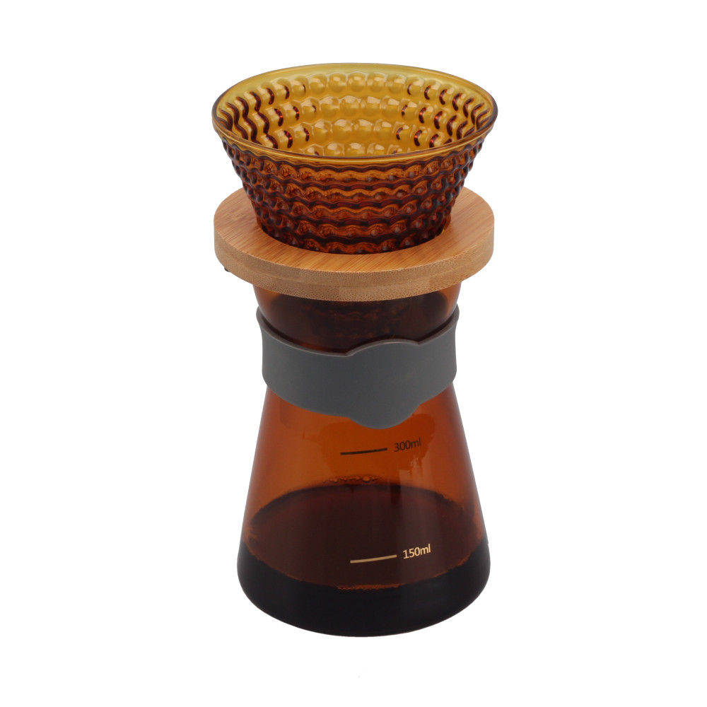 Pour Over Coffee Maker Made Of High Borosilicate Glass Stainless Steel Filter — product information