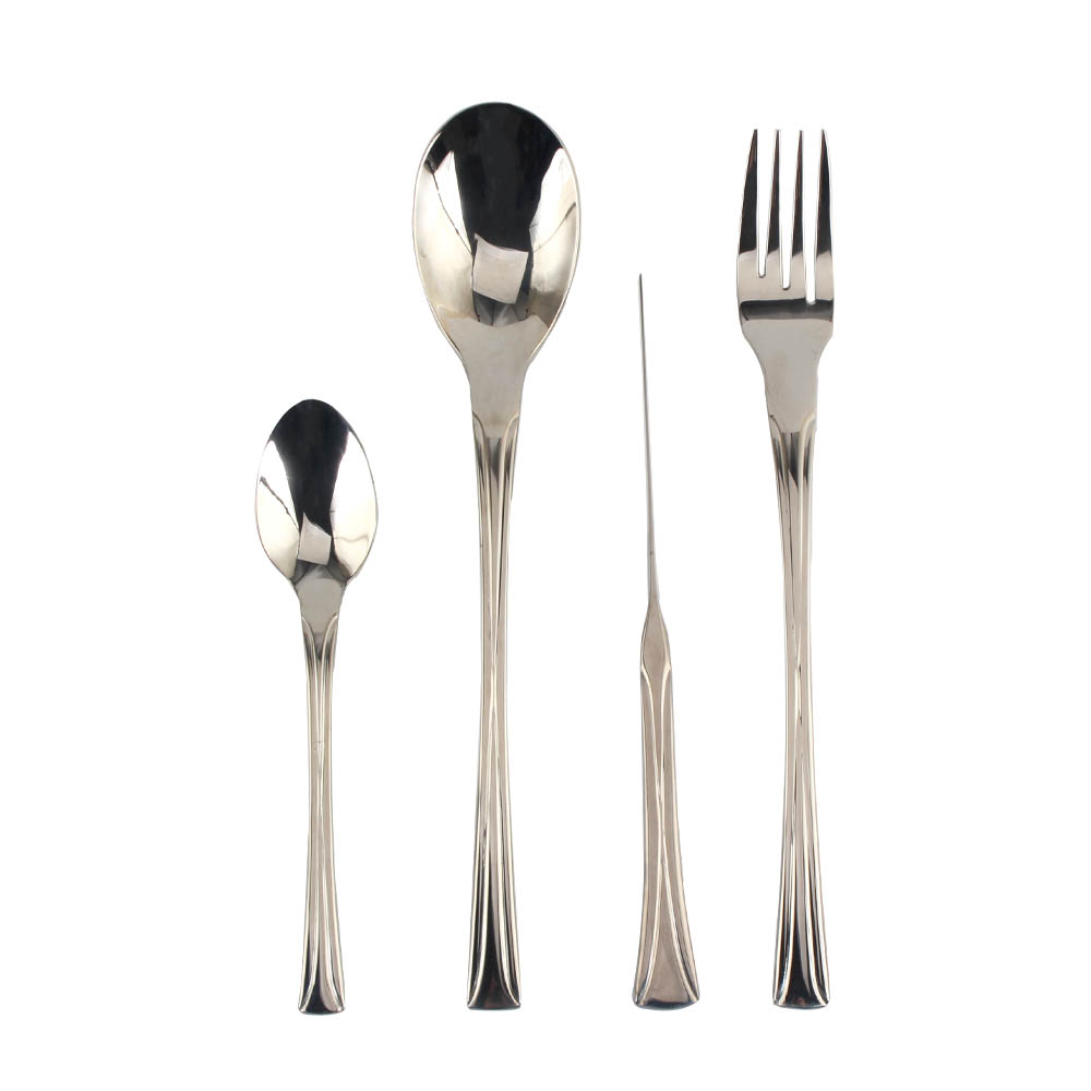 Stainless Steel Mirror Polished Cutlery Set Include Forks Spoons Knives, Mirror Polished Tableware Set — 3