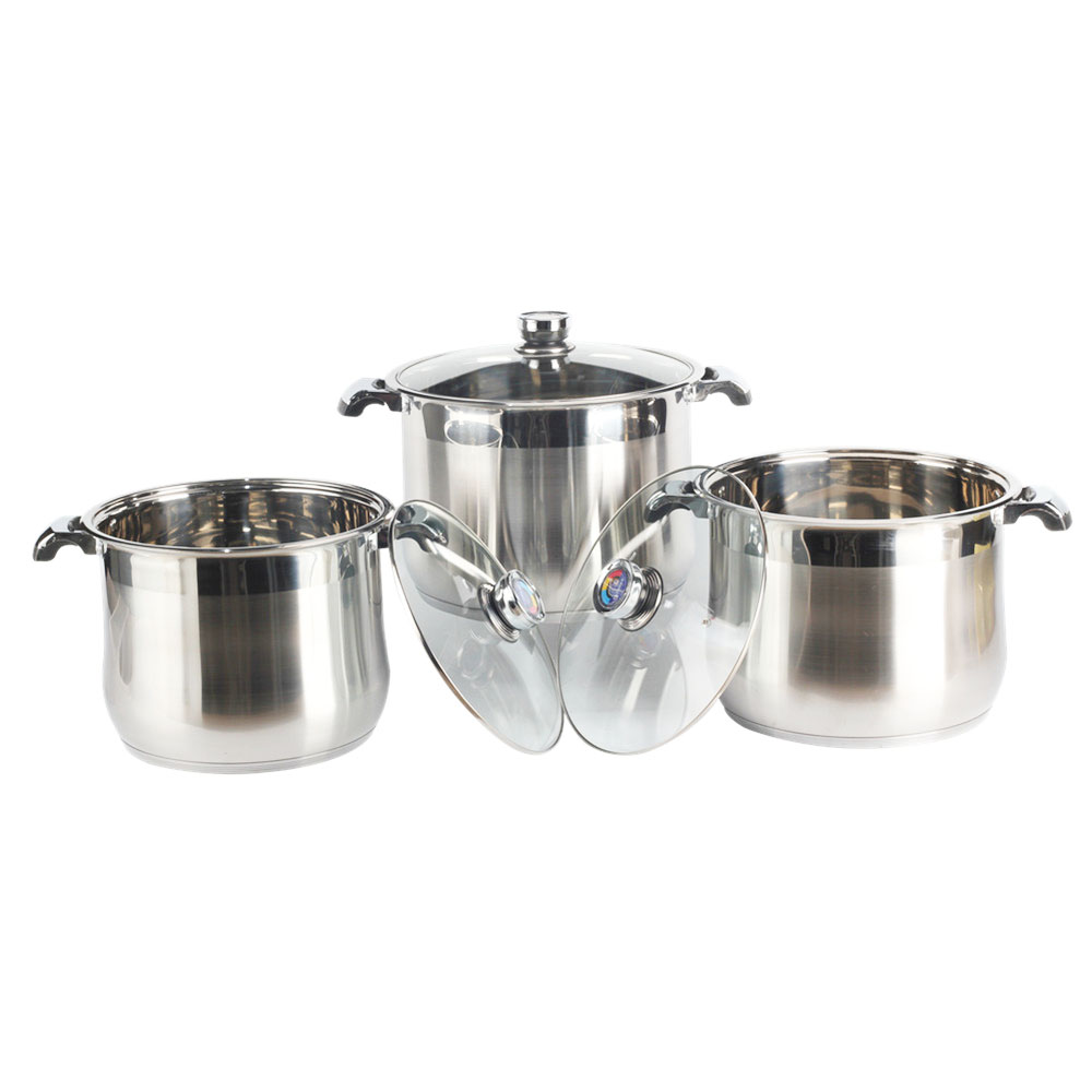 Stainless Steel Stock Pot With Heat Manage Thermometer Knob — product information