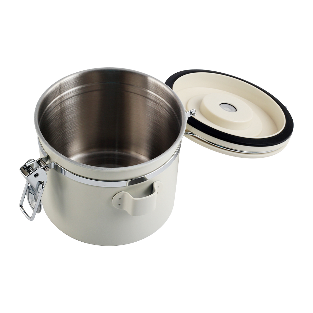 Coffee Canister With Date Track, Airtight Stainless Steel Kitchen Food Storage Container With Lids — 4
