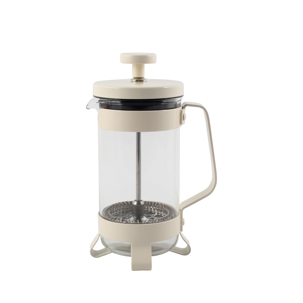 French Press Coffee Maker, High-Heat Borosilicate Glass, Stainless Steel Coffee Press — product information