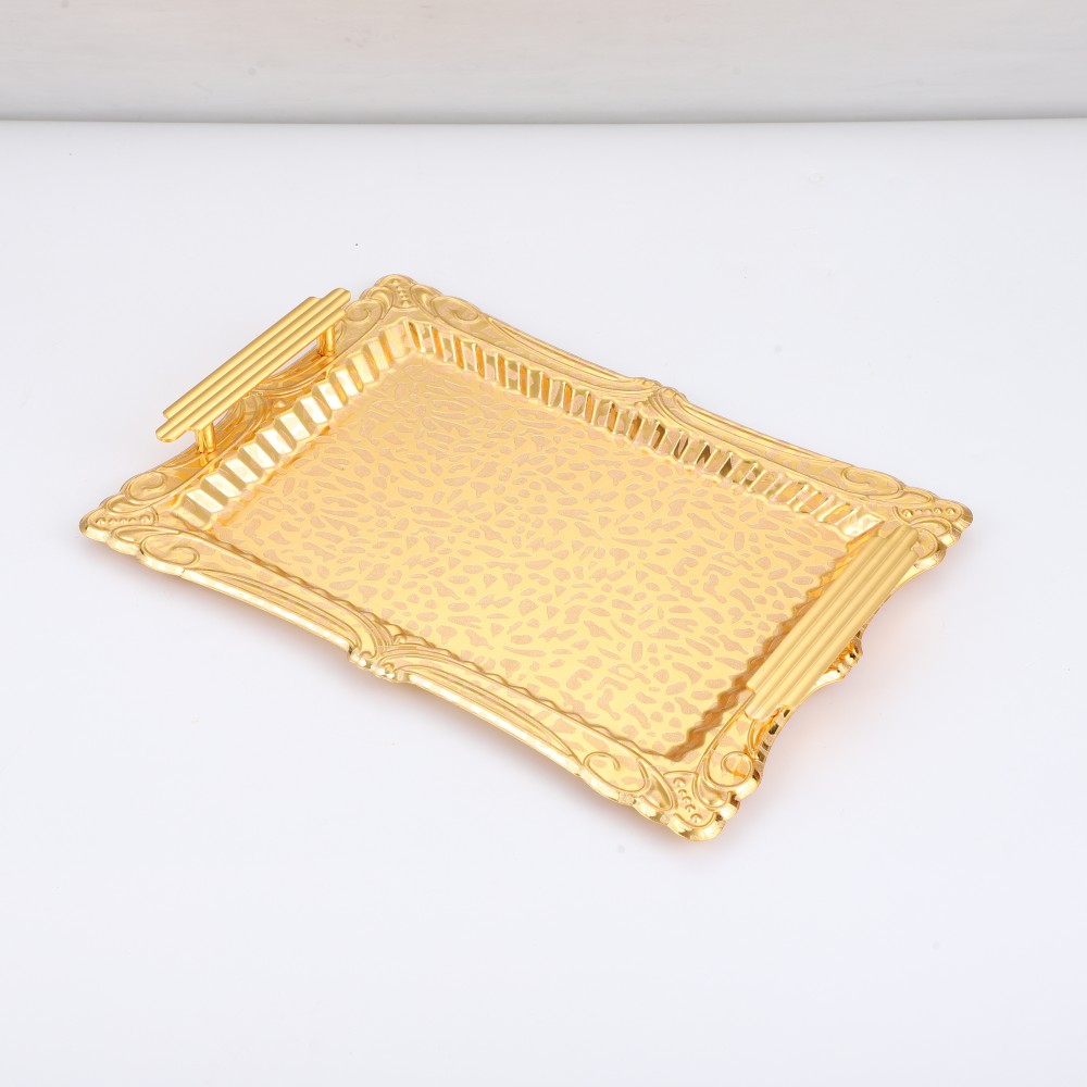 Middle East Dessert Plate, Iron Coffee Tea Cocktail Tray, Food Storage Tray — 2