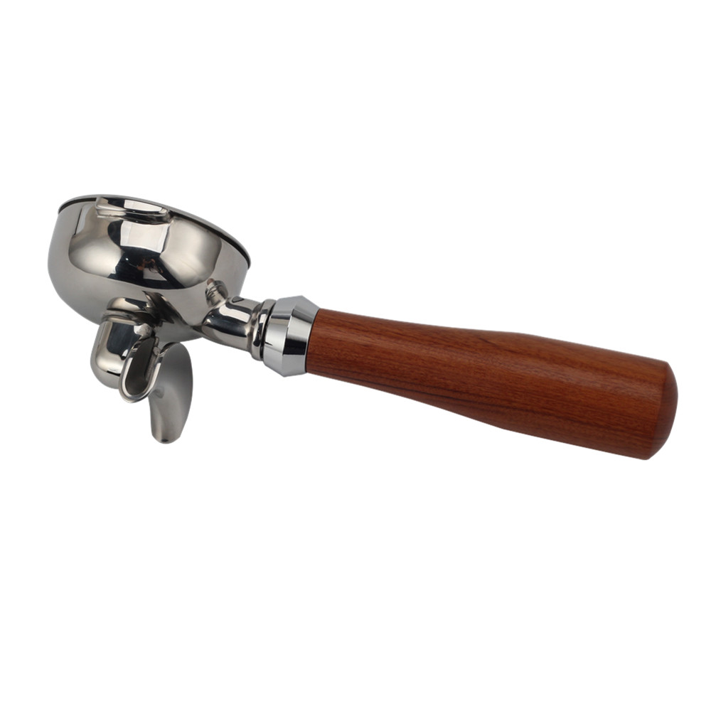 Double Spout Portafilter 2 Ears With Stainless Steel Filter Basket — product information