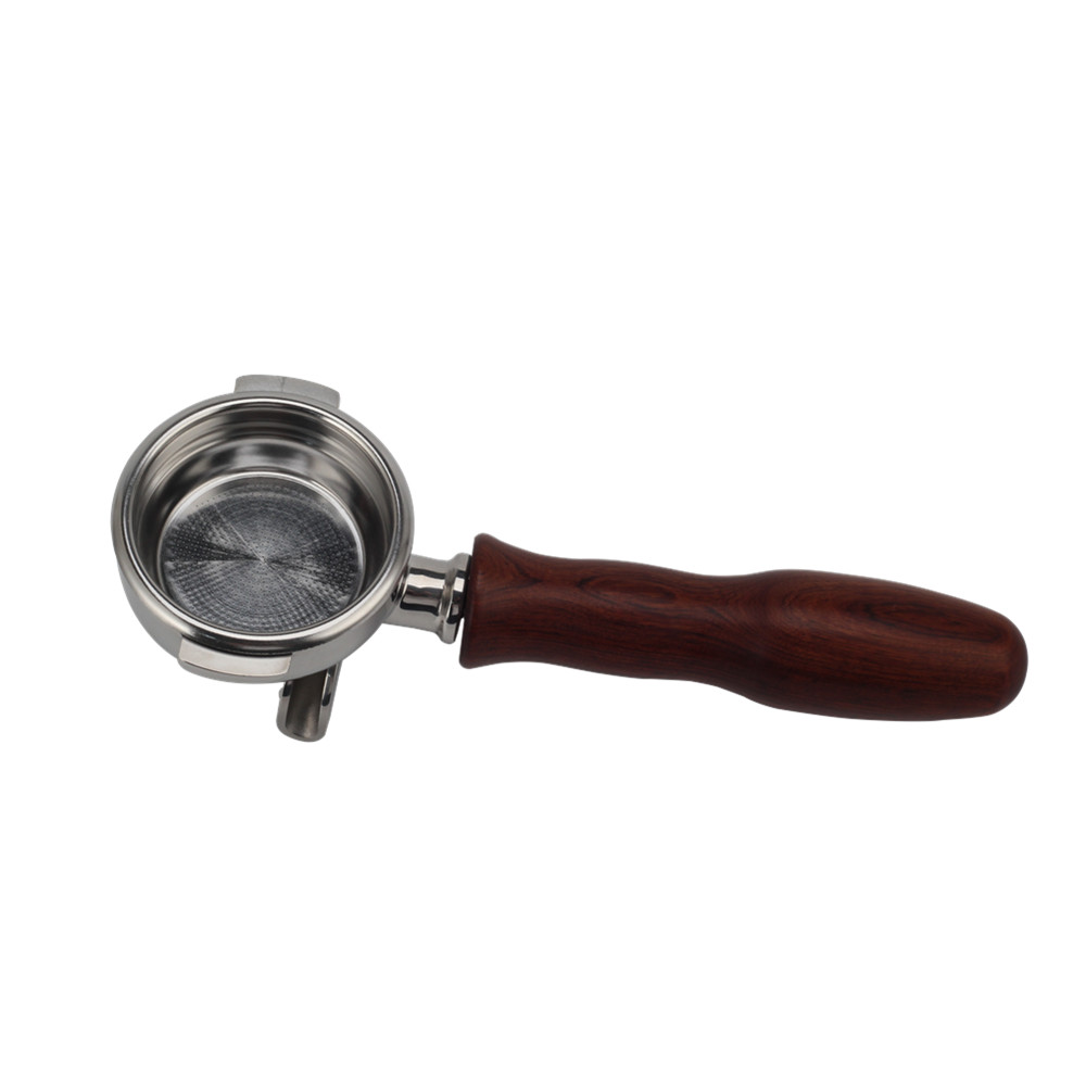 Portafilter Double Spout With Wooden Handle — 2