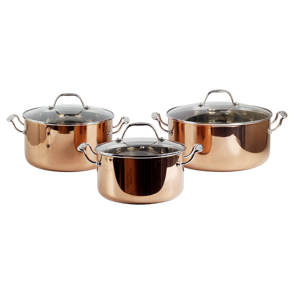 Whole Tri-Ply Copper Stainless Steel Stock Pot — product information
