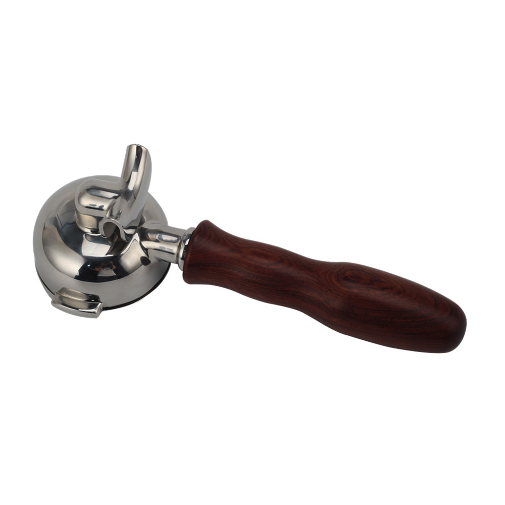 Portafilter Double Spout With Wooden Handle — 4