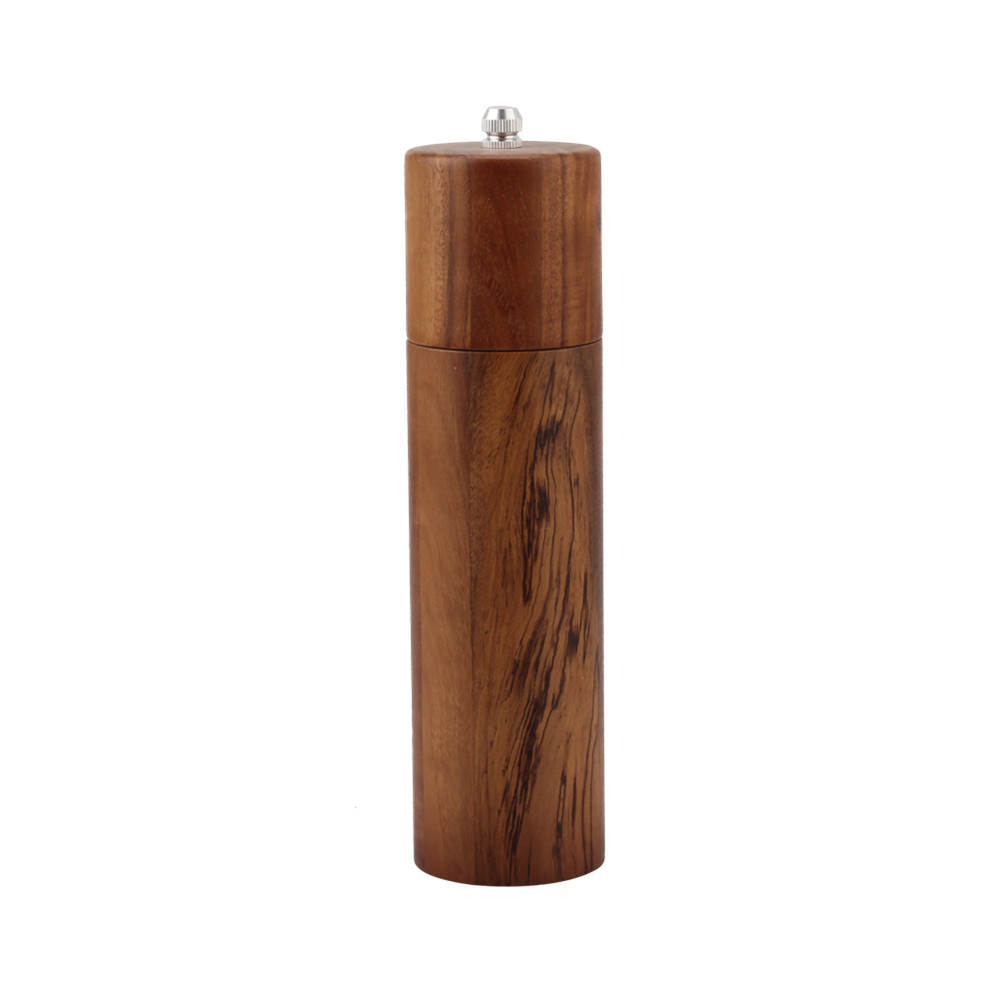 8.4 Inch Cylinder Modern Wooden Salt And Pepper Grinder