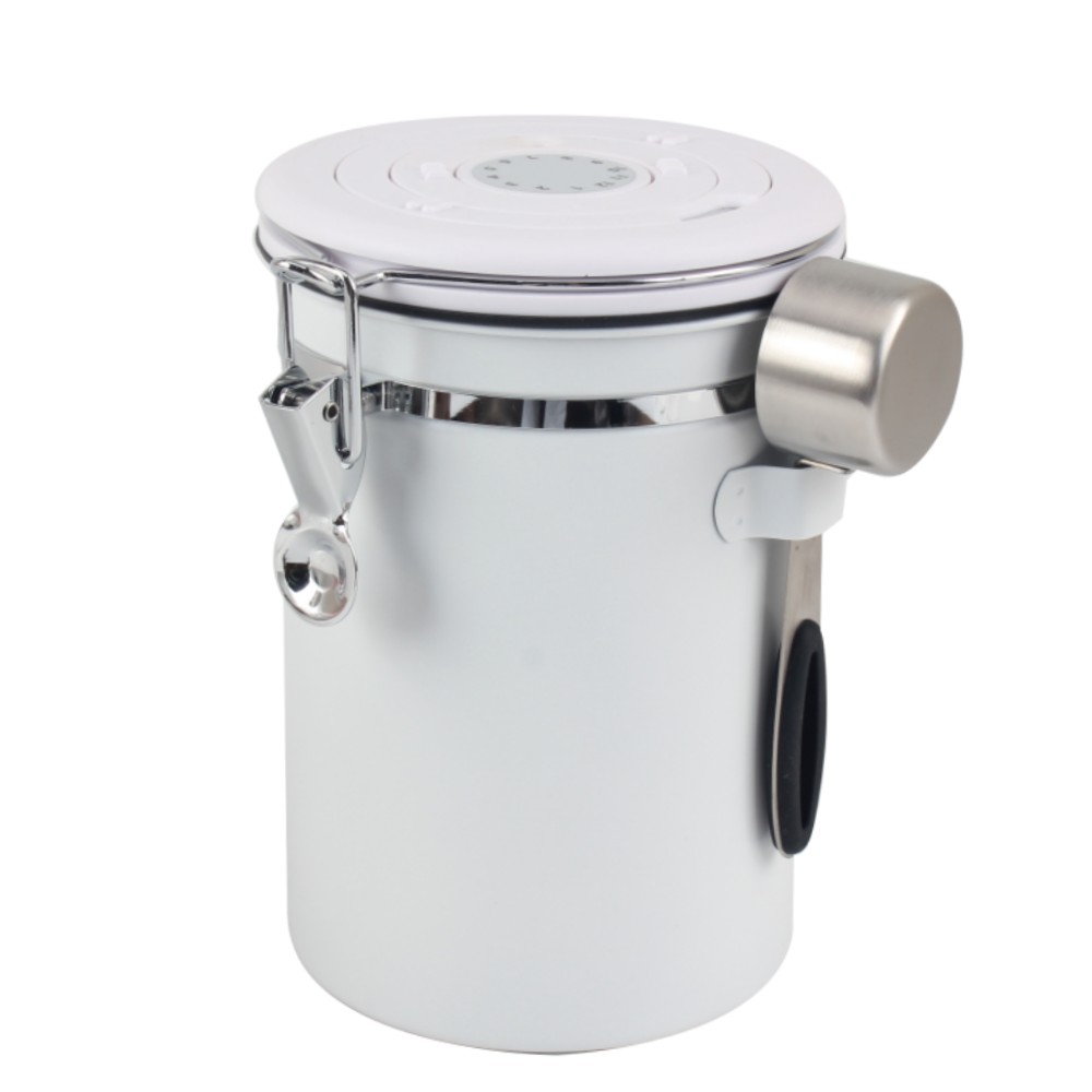 16 Oz Coffee Canister, Ground Coffee Bean Storage With Date Tracker — 2