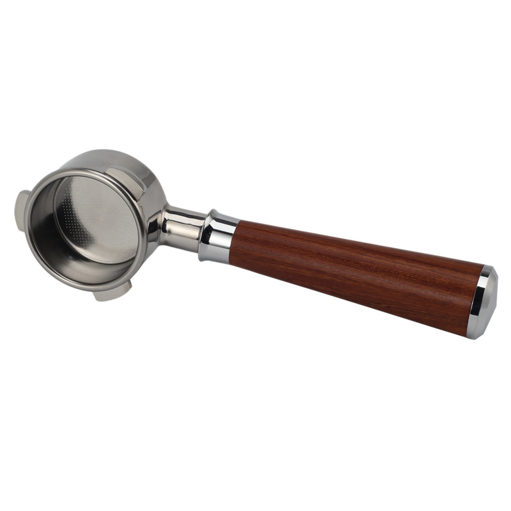 Stainless Steel Portafilter With Wood Handle — 4