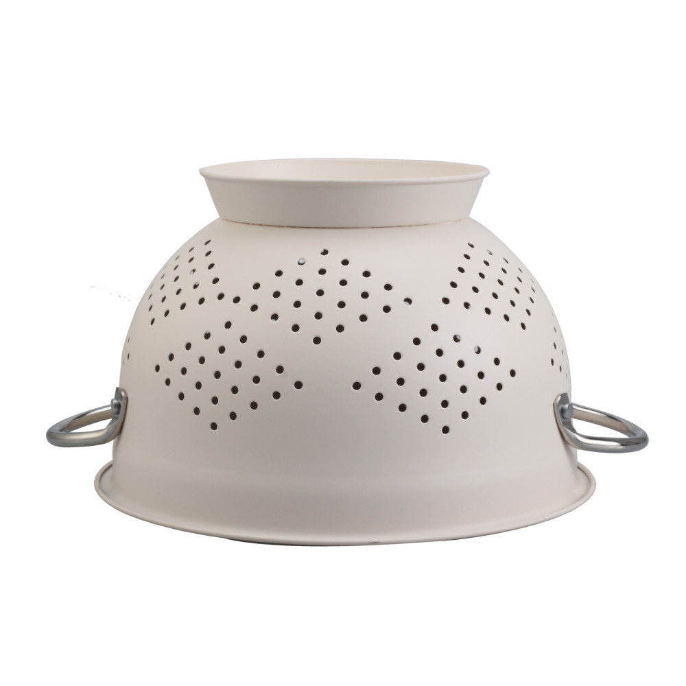 Morden Design White Stainless Steel Colander — product information