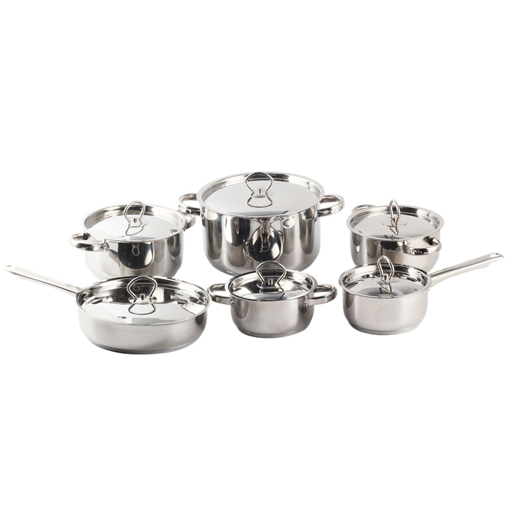 10pcs Stainless Steel Cookware Set With Stainless Steel Lid