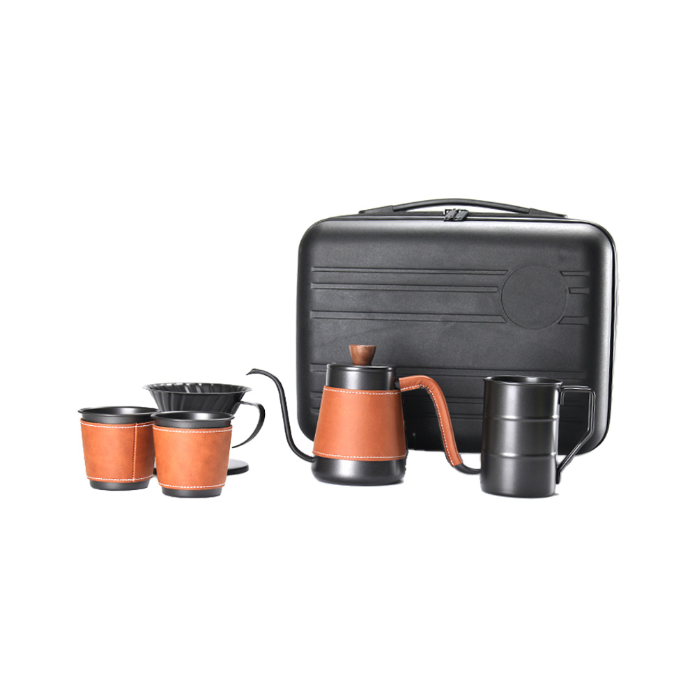 Coffee Brewing Travel Kit for Outdoor, Picnic (Gift Boxed 5pcs)