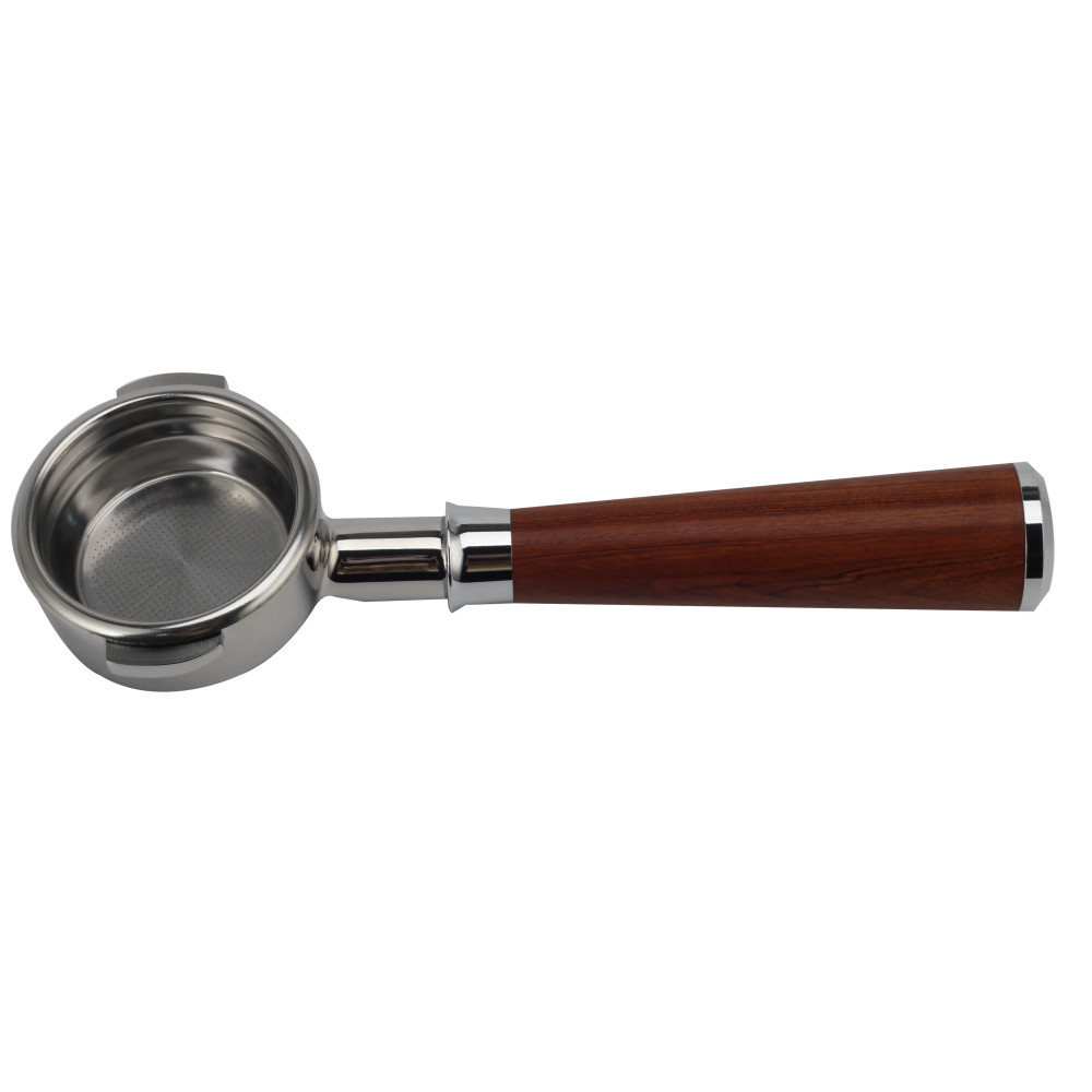 Wood Handle Portafilter for 2 Ears Coffee Machine — product information