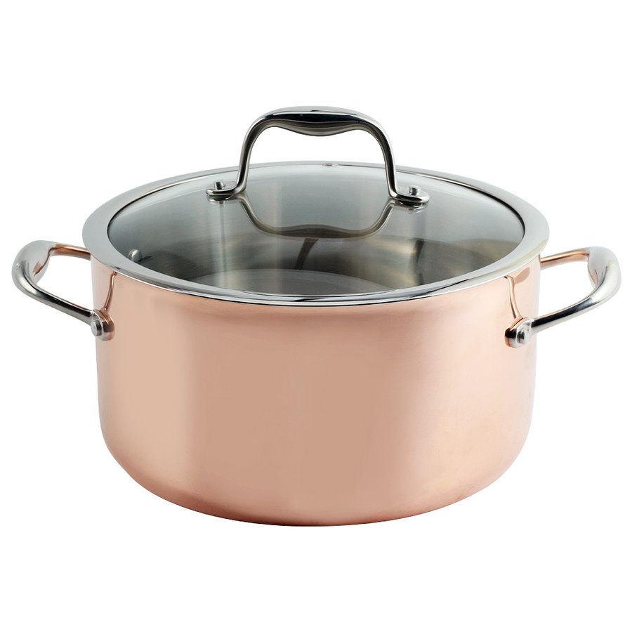 Stainless Steel Stock Pot With Glass Lid